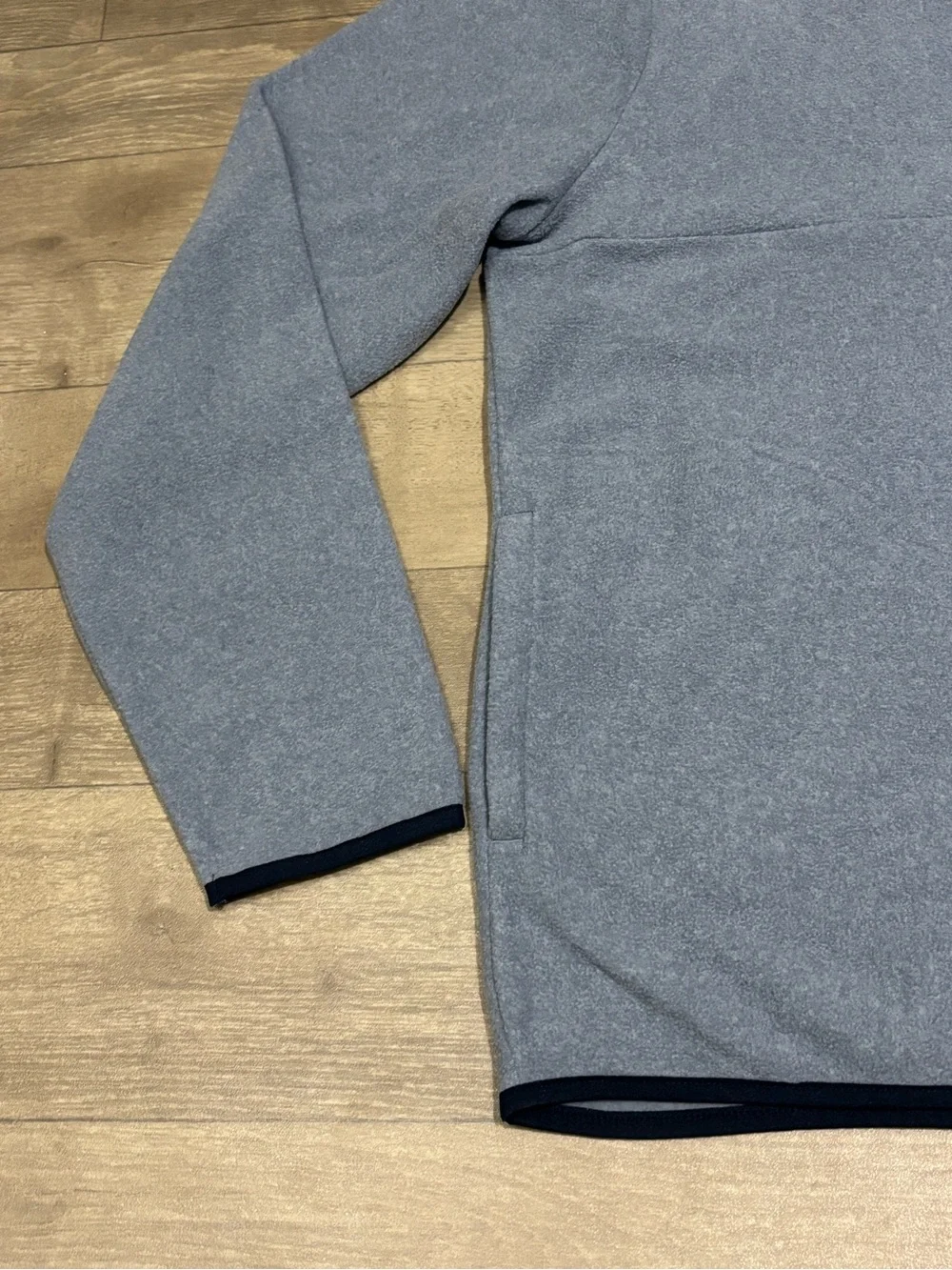 Goodfellow & Co Men's Polar Fleece Half Zip Sweatshirt Blue Size L